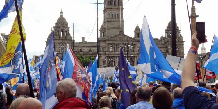 March for Scottish Independence - George Square, Glasgow