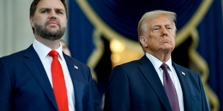 US President Donald Trump and Vice President JS Vance