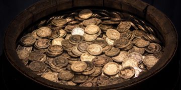 Coins representing economy and the storytelling around the topic