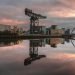 A photo of the skyline of Glasgow