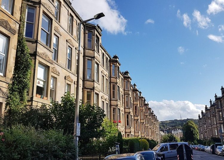 A photo of Edinburgh tenement homes