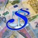 Euro notes with a law symbol representing fiscal rules