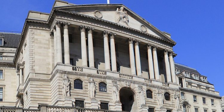 A photo of the Bank of England