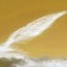 Quilt shaped clouds representing sun between us as poetry