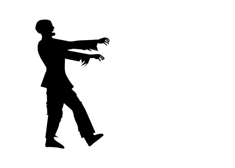 An illustration of a zombie representing the death of neoliberalism