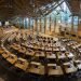 Scottish Parliament debating chamber depicting Holyrood Election 2026